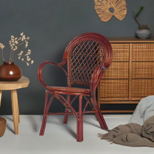 RattaNeo Coral k48 chair brown rattan natural -  rattan chair - Image 9
