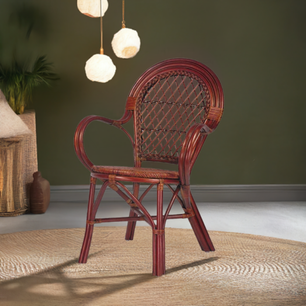 RattaNeo Coral k48 chair brown rattan natural -  rattan chair - Image 10