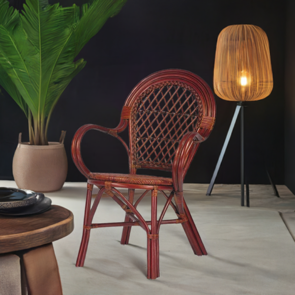 RattaNeo Coral k48 chair brown rattan natural -  rattan chair - Image 11
