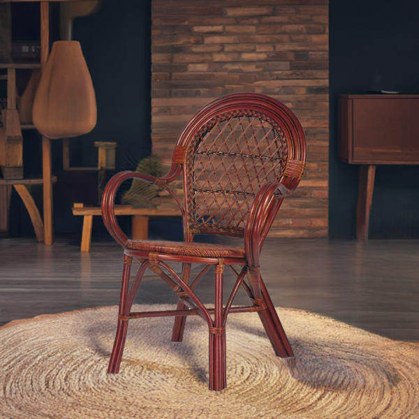 RattaNeo Coral k48 chair brown rattan natural -  rattan chair - Image 12