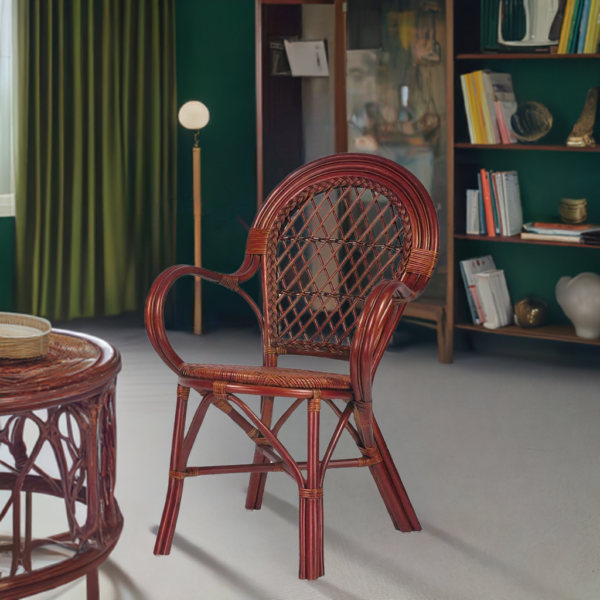 RattaNeo Coral k48 chair brown rattan natural -  rattan chair - Image 7