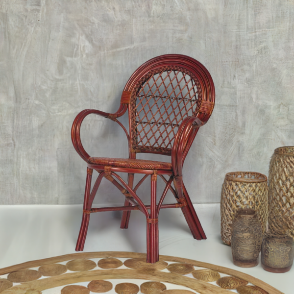 RattaNeo Coral k48 chair brown rattan natural -  rattan chair - Image 8