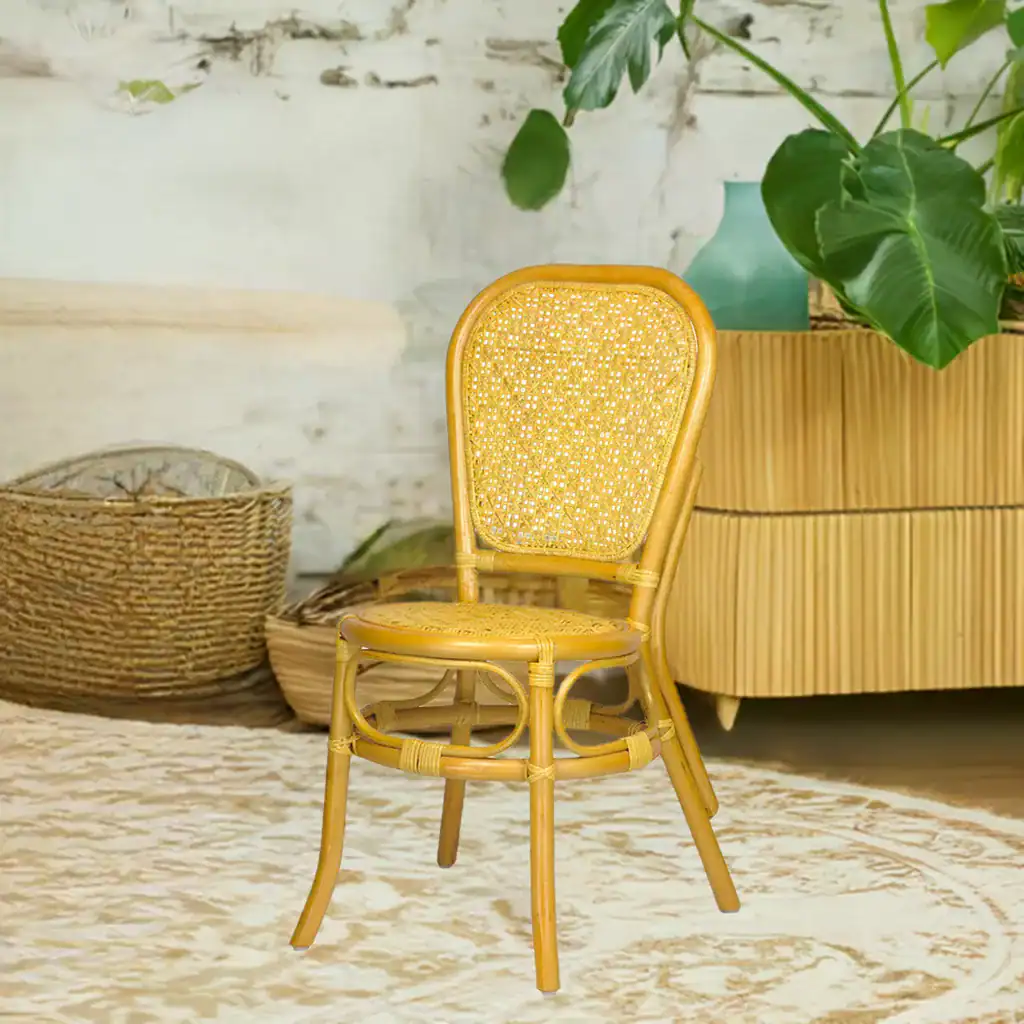 RattaNeo Coral k49 chair honey rattan natural - rattan chair - Image 4