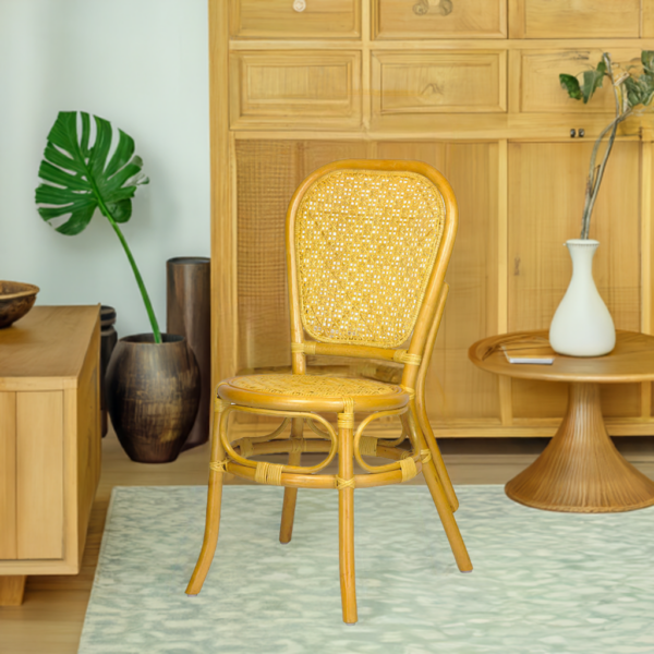 RattaNeo Coral k49 chair honey rattan natural -  rattan chair - Image 6