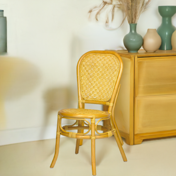 RattaNeo Coral k49 chair honey rattan natural -  rattan chair - Image 7