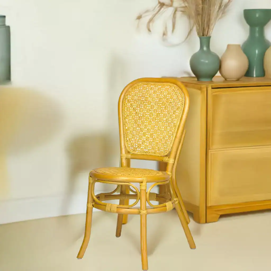 RattaNeo Coral k49 chair honey rattan natural - rattan chair - Image 7