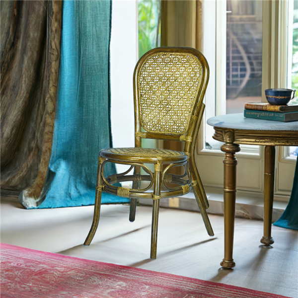RattaNeo Coral k51 chair olive rattan natural -  rattan chair - Image 4