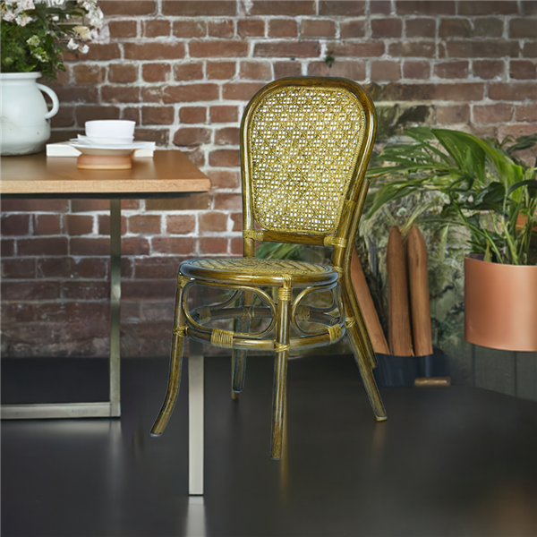 RattaNeo Coral k51 chair olive rattan natural -  rattan chair - Image 5
