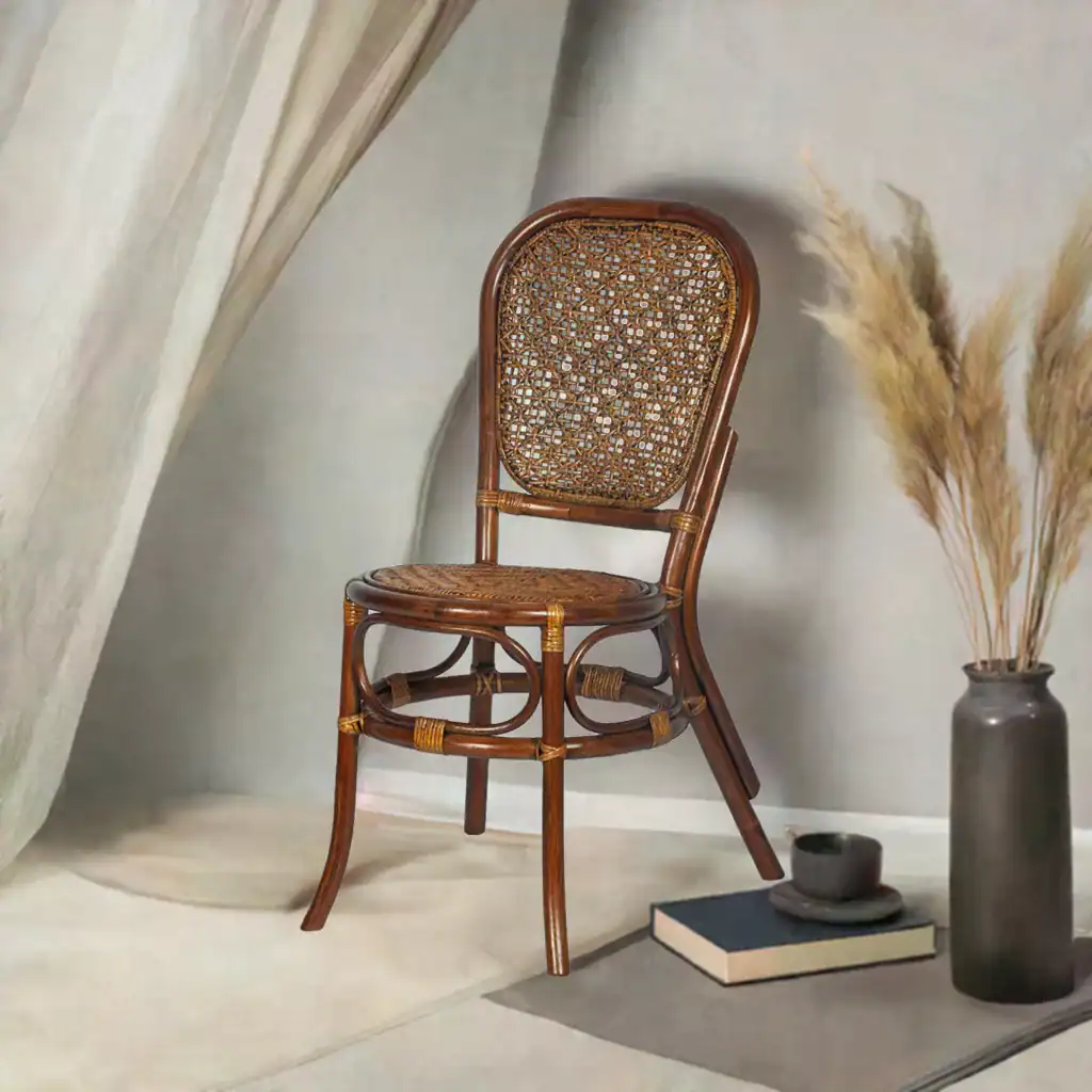 RattaNeo Coral k52 krzesło z rattanu naturalnego brązowe - obrazek 5