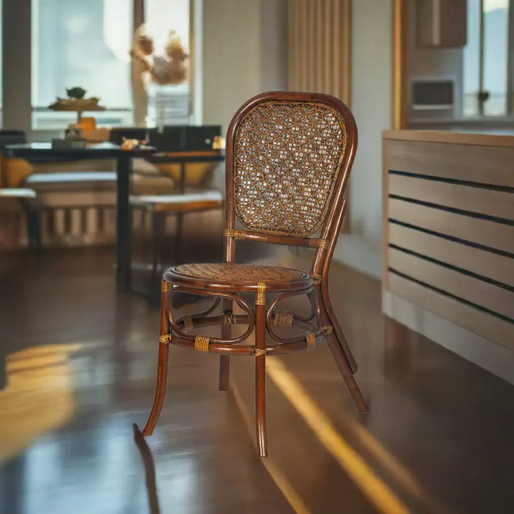 RattaNeo Coral k52 krzesło z rattanu naturalnego brązowe - obrazek 6