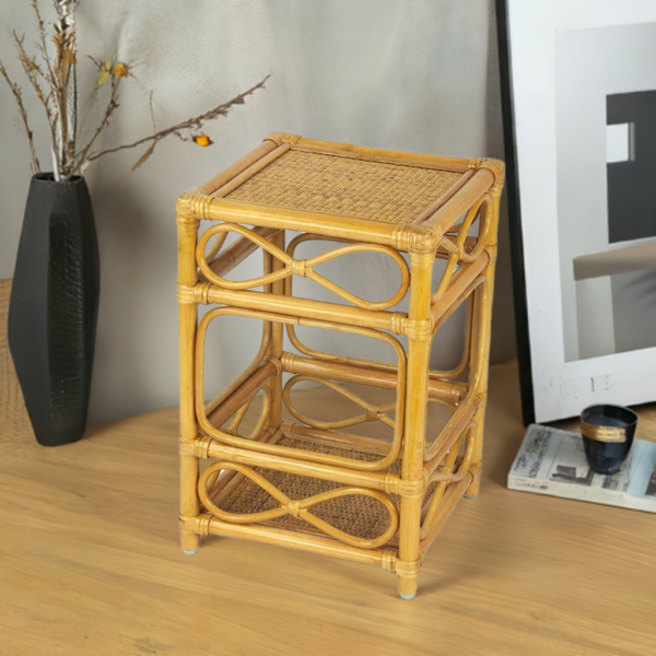 RattaNeo Coral s132 table honey rattan natural - rattan table - Image 4