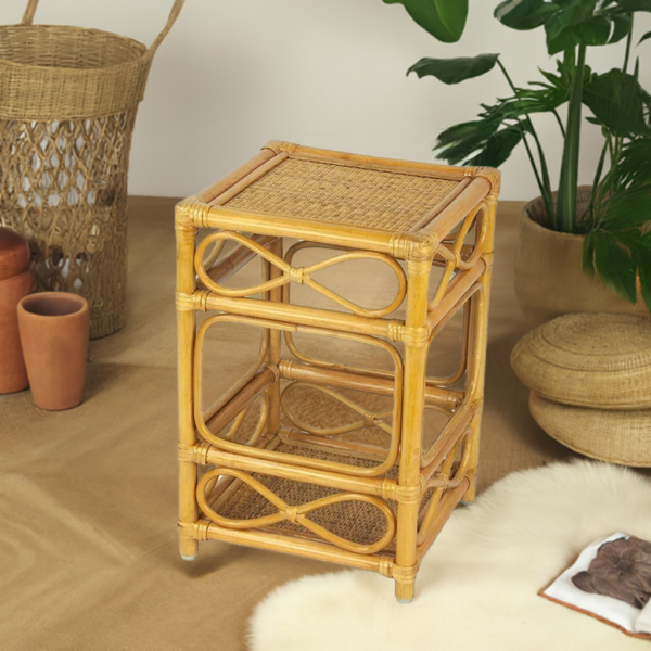 RattaNeo Coral s132 table honey rattan natural - rattan table - Image 7