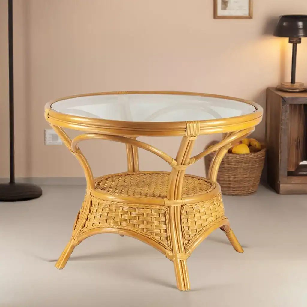 RattaNeo Coral s136 stół z rattanu naturalnego miodowy - obrazek 6