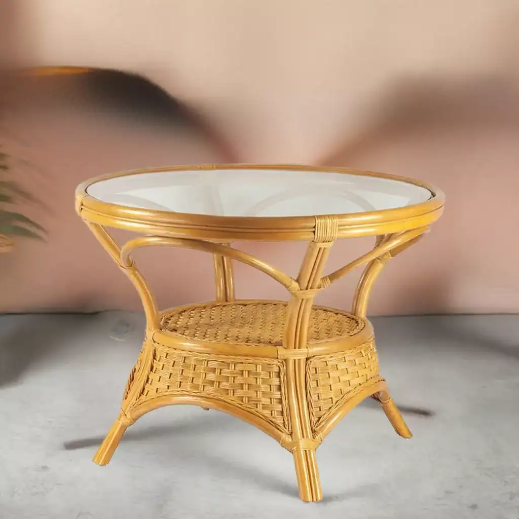 RattaNeo Coral s136 stół z rattanu naturalnego miodowy - obrazek 8