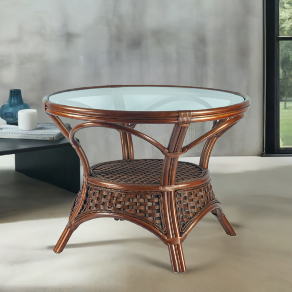 RattaNeo Coral s139 stół z rattanu naturalnego brązowy - obrazek 4