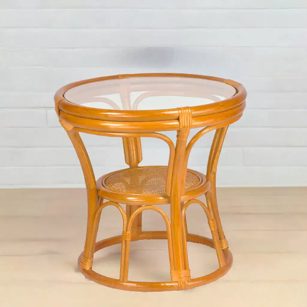 RattaNeo Coral s215 stolik kawowy z rattanu naturalnego koniakowy - obrazek 11