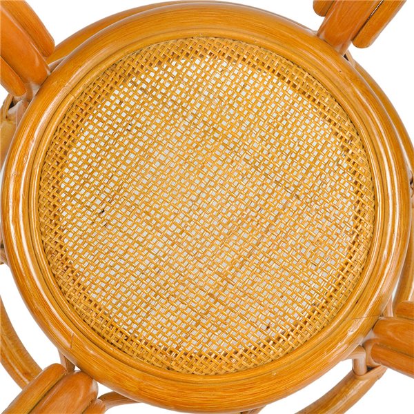 RattaNeo Coral s215 cognac table, natural rattan - Image 4