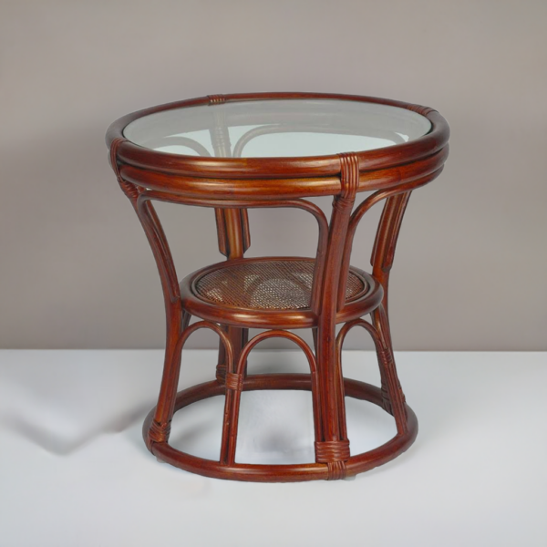 RattaNeo Coral s217 brown natural rattan table - Image 5