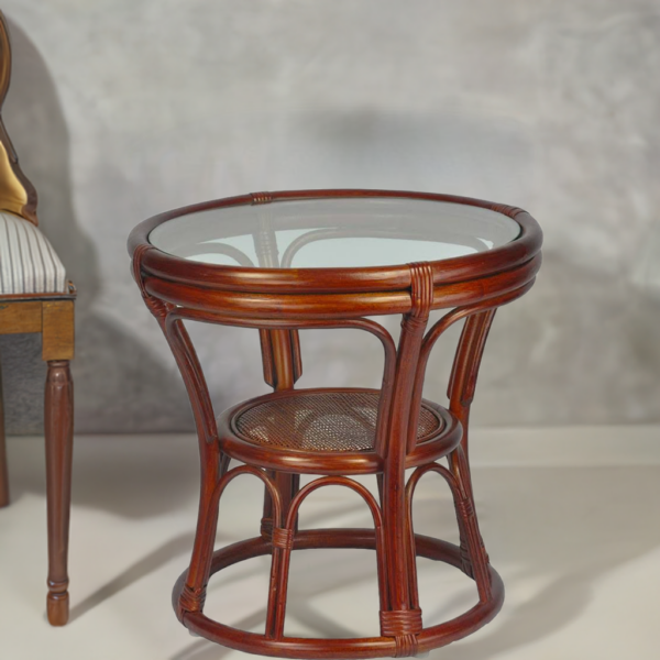 RattaNeo Coral s217 brown natural rattan table - Image 15
