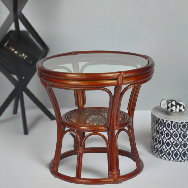 RattaNeo Coral s217 brown natural rattan table - Image 16