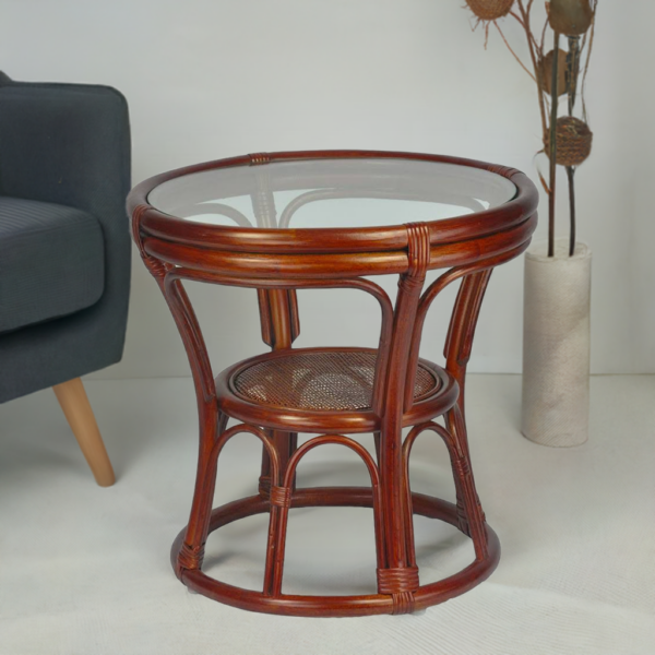 RattaNeo Coral s217 brown natural rattan table - Image 6