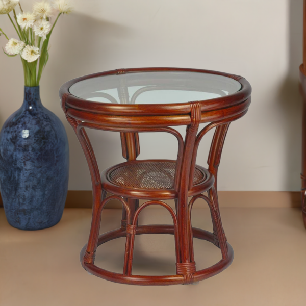 RattaNeo Coral s217 brown natural rattan table - Image 9