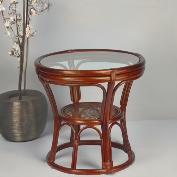 RattaNeo Coral s217 brown natural rattan table - Image 10