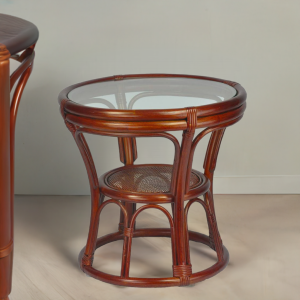 RattaNeo Coral s217 brown natural rattan table - Image 11
