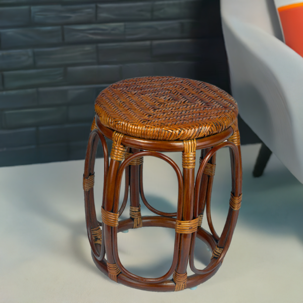 RattaNeo Coral t183 taboret z rattanu naturalnego brązowy - obrazek 10