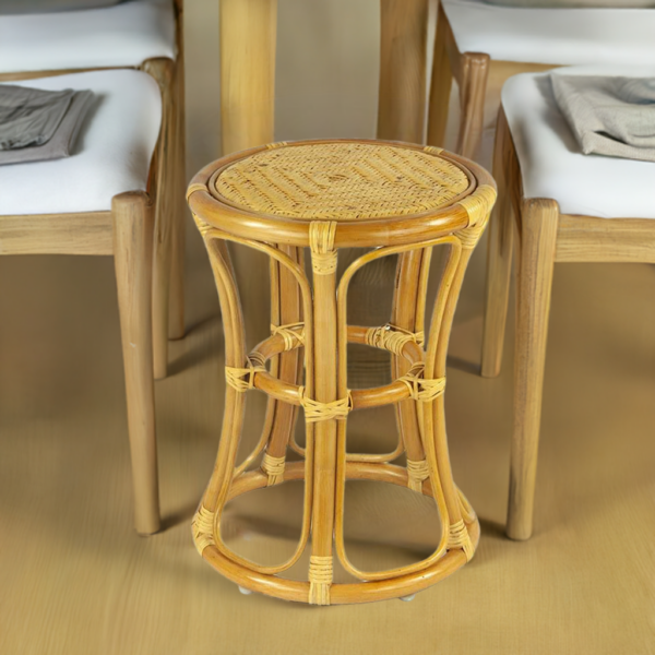 RattaNeo Coral t41 stool honey rattan natural - rattan stool - Image 6