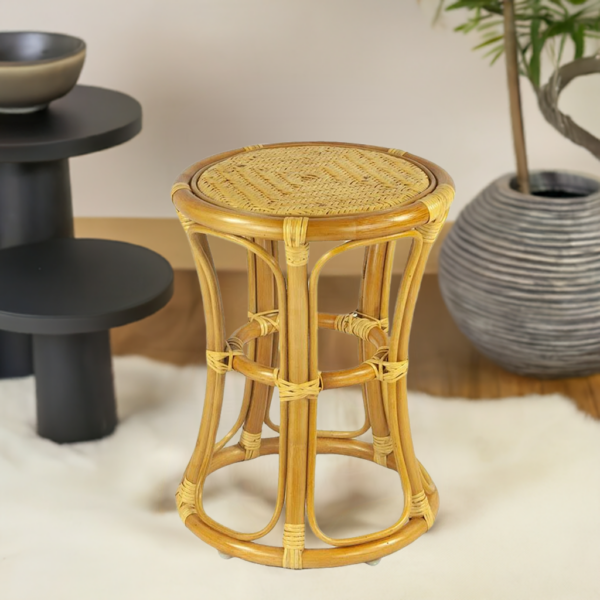 RattaNeo Coral t41 stool honey rattan natural - rattan stool - Image 15