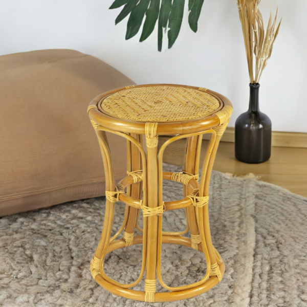 RattaNeo Coral t41 stool honey rattan natural - rattan stool - Image 16
