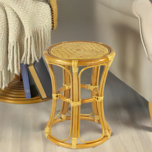 RattaNeo Coral t41 stool honey rattan natural - rattan stool - Image 17