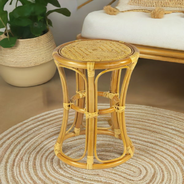 RattaNeo Coral t41 stool honey rattan natural - rattan stool - Image 18