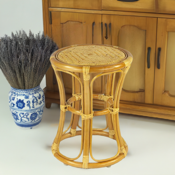 RattaNeo Coral t41 stool honey rattan natural - rattan stool - Image 19