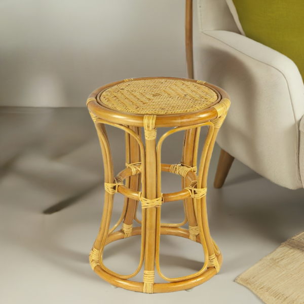 RattaNeo Coral t41 stool honey rattan natural - rattan stool - Image 20