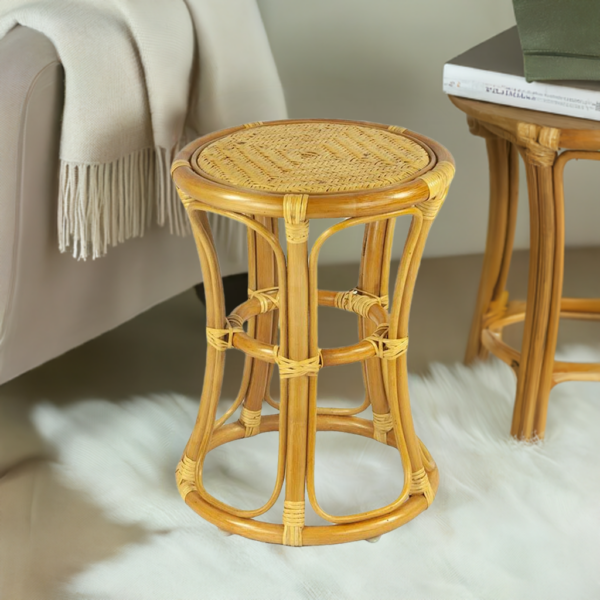 RattaNeo Coral t41 stool honey rattan natural - rattan stool - Image 8