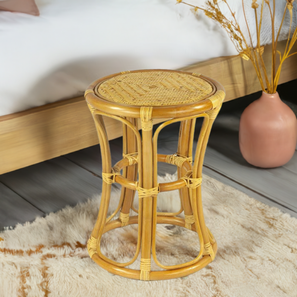 RattaNeo Coral t41 stool honey rattan natural - rattan stool - Image 9
