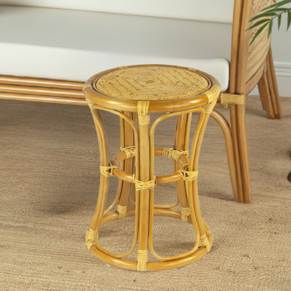 RattaNeo Coral t41 stool honey rattan natural - rattan stool - Image 10