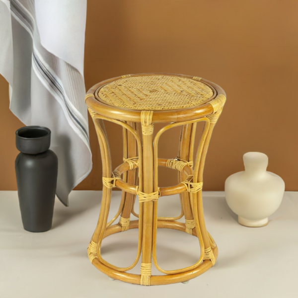 RattaNeo Coral t41 stool honey rattan natural - rattan stool - Image 11