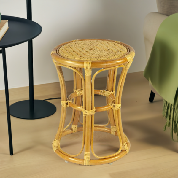 RattaNeo Coral t41 stool honey rattan natural - rattan stool - Image 12
