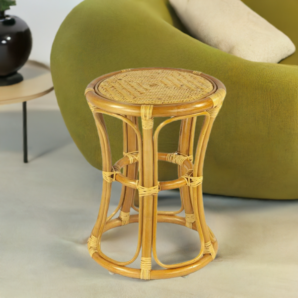 RattaNeo Coral t41 stool honey rattan natural - rattan stool - Image 13