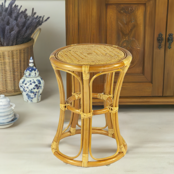 RattaNeo Coral t41 stool honey rattan natural - rattan stool - Image 14