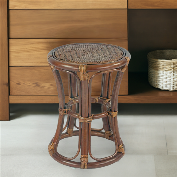RattaNeo Coral t44 stool brown rattan natural - rattan stool - Image 10
