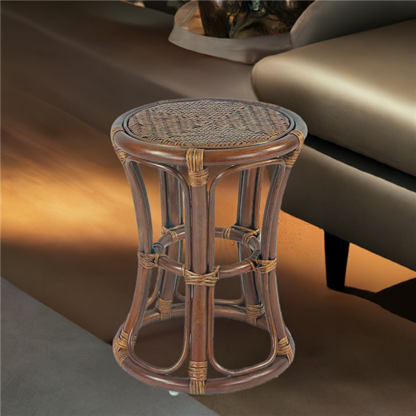 RattaNeo Coral t44 stool brown rattan natural - rattan stool - Image 11