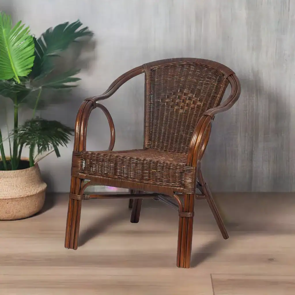 RattaNeo Emerald f117 fotel z rattanu naturalnego brązowy - obrazek 6